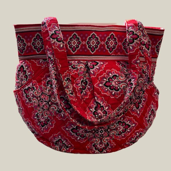 Vera Bradley - Quilted - Red Bag - like new - 0341DY-8A - Picture 1 of 8
